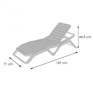 Paveikslėlis Leżak Scirocco biały