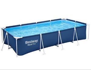 Paveikslėlis Stačiakampio formos rėminis baseinas su siurbliu 4x2.11x0.81 56424