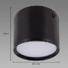 Plafonas rolen LED 3W BLACK 03779 paveikslėlis