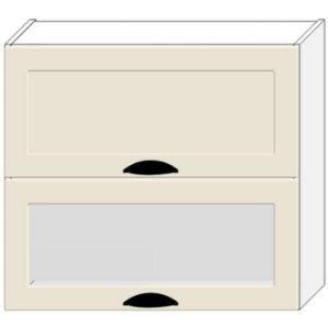 Virtuvės spintelė Adele W80grf/2 Sd Coffe Mat/White paveikslėlis