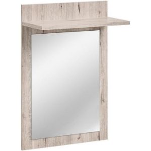 Gustavo TYPE ąžuolo wellingtono/baltos spalvos veidrodis paveikslėlis