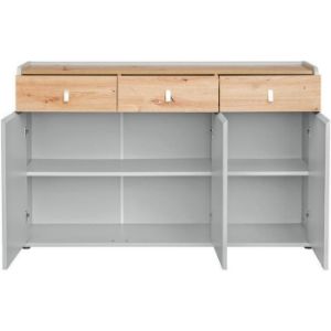 Vivero SB2 tipo perlamutrinės pilkos/artisano spalvos komoda paveikslėlis