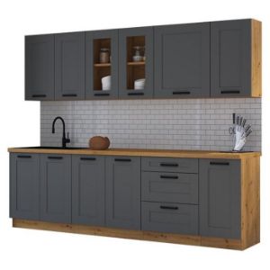 Virtuvė Luna dustgrey/artisan 260 be stalviršio paveikslėlis