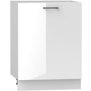 Virtuvės spintelė Oscar D60 Pl balta blizgi/balta paveikslėlis