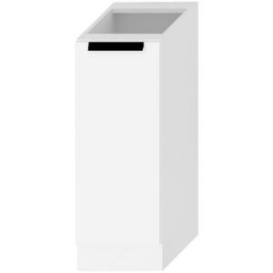 Virtuvės spintelė Denis d30 cargo + krepšys balta satino matinė paveikslėlis