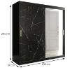 Spintelė Marble T2 200 Black/Marble Black paveikslėlis