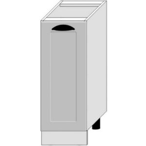 Virtuvės spintelė Adele D30 Pl Grey Mat/White paveikslėlis