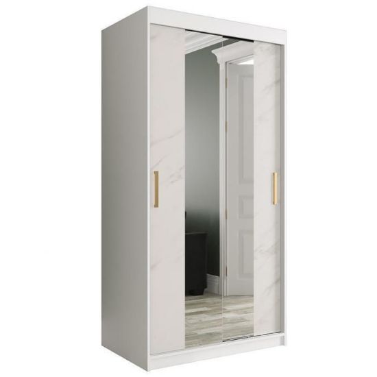 Spintelė Marble T1 100 White/Marble White paveikslėlis