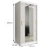 Spintelė Marble T1 100 White/Marble White paveikslėlis