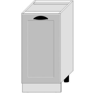 Virtuvės spintelė Adele D40 Pl Grey Mat/White paveikslėlis