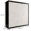 Spintelė Marble T 200 Black/Marble White paveikslėlis