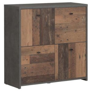 Paveikslėlis Komoda Best Chest Old Wood Vin/Beton 2