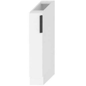 Virtuvės spintelė Denis d15 cargo + krepšys balta satino matinė paveikslėlis