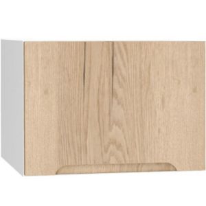 Virtuvės spintelė Zoya W50okgr / 560 Ąžuolas Halifax / Balta paveikslėlis