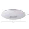 Diamond LED Plafond 313508 36W 3000K-6500K paveikslėlis