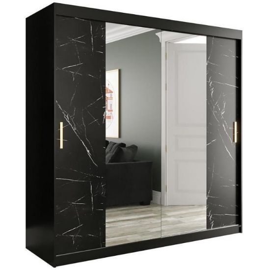 Spintelė Marble T1 200 Black/Marble Black paveikslėlis