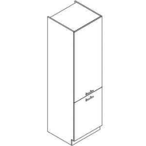 Virtuvės spintelė Adele D60lo 2133 Pl 2fr Coffee Mat/White paveikslėlis