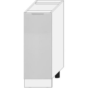 Virtuvės spintelė Zoya D30 Cargo + krepšys šviesiai pilka matinė/balta paveikslėlis