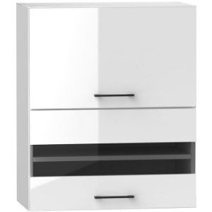 Virtuvės spintelė Oscar W60GRF/2 SD blizgi balta/balta paveikslėlis