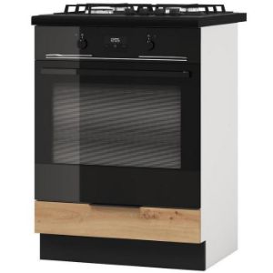 Virtuvės spintelė Elena DK60 Artisan/Black Pea paveikslėlis