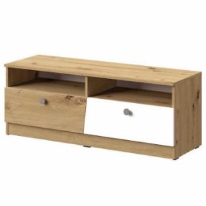 TV Nero 08 dviejų stalčių spintelė - matinė pilka paveikslėlis