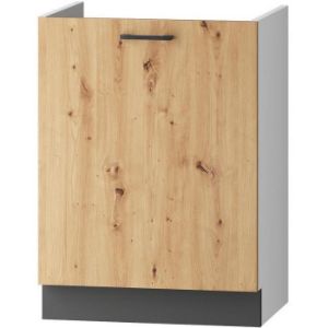 Virtuvės spintelė Clara D60 Zl P/L Graphite Grey/Artisan paveikslėlis