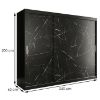 Spintelė Marble T 250 Black/Marble Black paveikslėlis