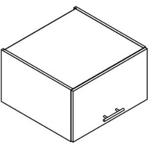 Virtuvės spintelė Adele W60okgr / 560 Grey Mat / White paveikslėlis