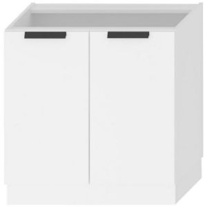 Virtuvės spintelė Denis d80 balta satino matinė/balta paveikslėlis