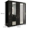 Spinta Marble Pole 180 Black/Marble Black paveikslėlis