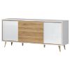 VidaK23 komoda pacific walnut/crystal white paveikslėlis