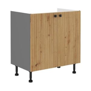 Virtuvės spintelė AVA ąžuolas artisan/antracitas 80zl 2f bb paveikslėlis