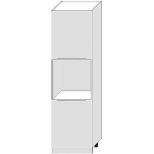 Virtuvės spintelė Zoya D60pk 2133 Pl White Pea/White paveikslėlis