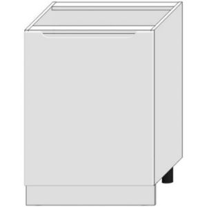 Virtuvės spintelė Zoya D60pc Pl White Pea/White paveikslėlis