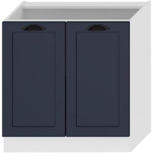 Virtuvinė spintelė Adele D80 Navy Blue/White paveikslėlis