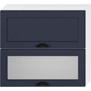 Virtuvės spintelė Adele W80grf/2 Sd tamsiai mėlyna/Matt White paveikslėlis