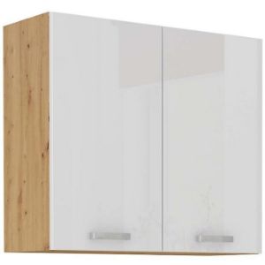 ARTISAN virtuvės spintelė balta blizgi 80G-72 2F paveikslėlis