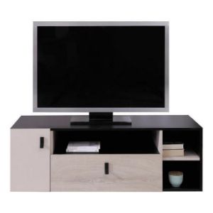 TV spintelė Planet Pl10 Black/Oak/Beige paveikslėlis