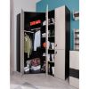 Spintelė Planet Pl2 L/P Black/Oak/Beige paveikslėlis