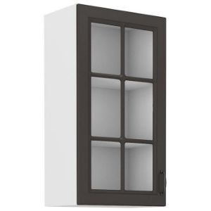 Virtuvės spintelė STILO grafito matinis/baltas 40gs-90 1f paveikslėlis