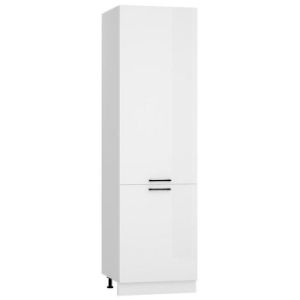 Virtuvės spintelė Oscar D60lo 2133 Pl 2fr blizgi balta/balta paveikslėlis