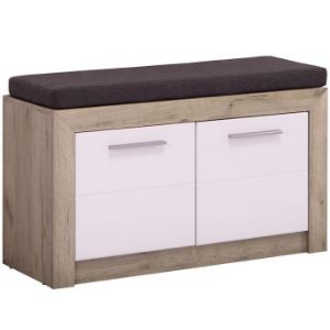 Batų spintelė Astor ąžuolas pilka/balta blizgi 11008566 paveikslėlis