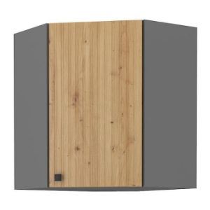 Virtuvės spintelė AVA ąžuolas artisan/antracitas 58x58 gn-72 1f paveikslėlis