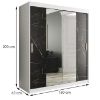 Spinta Marble T1 180 White/Marble Black paveikslėlis