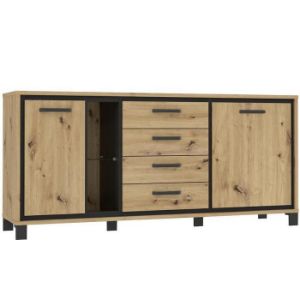 L Trondheim 2D4S TDHK242L L komoda Ąžuolas Artisan paveikslėlis