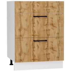 Virtuvės spintelė Bono D60pc S/2 Zasl ąžuolas wotan paveikslėlis