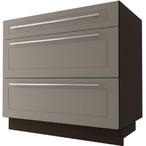 Virtuvinė spintelė D3E/90 Quantum smėlio spalvos matinė/lava paveikslėlis