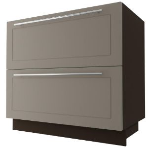 Virtuvinė spintelė D2M/90 Quantum beige mat/lava paveikslėlis