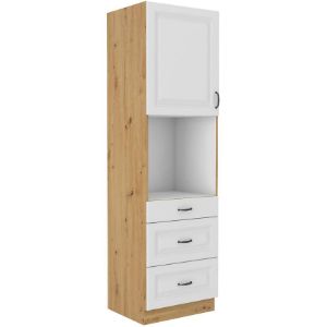 Virtuvinė spintelė Stilo balta matinė/artisan 60DPS-210 3S 1F paveikslėlis