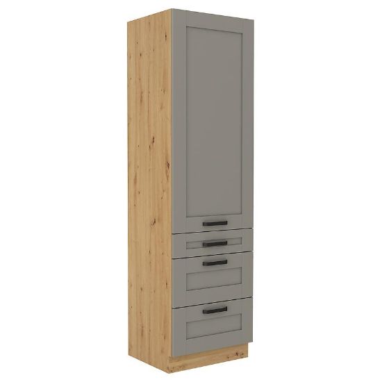 Virtuvinė spintelė Luna claygrey/artisan 60DKS-210 3S 1F paveikslėlis